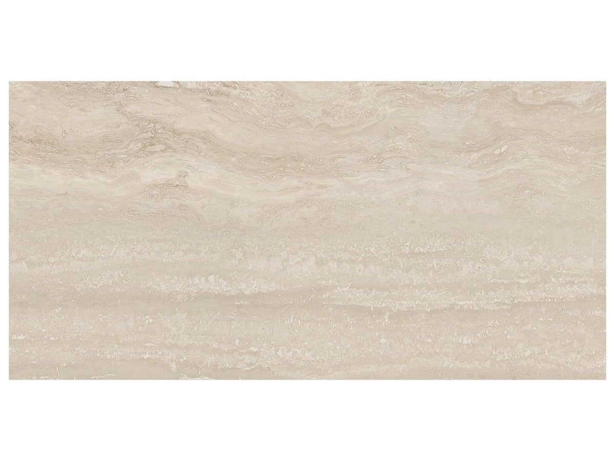 12 x 24 in Majesto Travertino Classico Organic Matte Rectified Colorsync Porcelain Tile