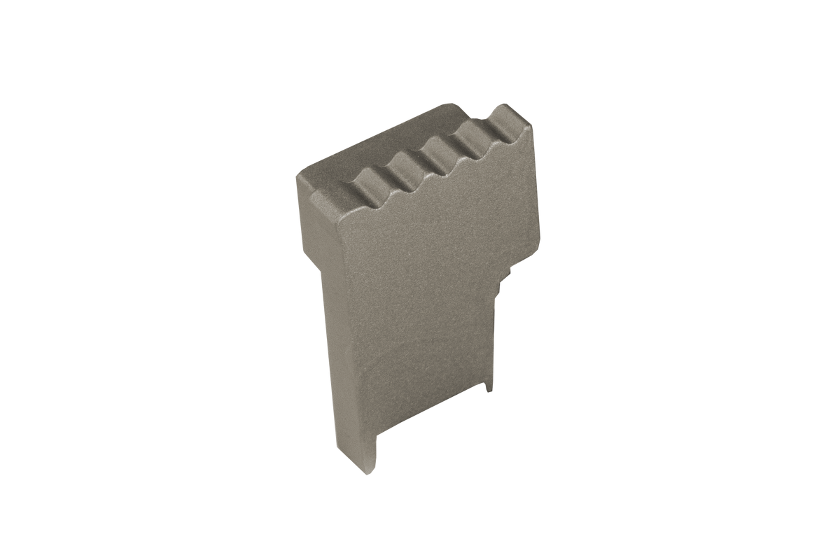 SQUARESTEP LED Endcap right - 7/16 - nickel anodized - aluminum