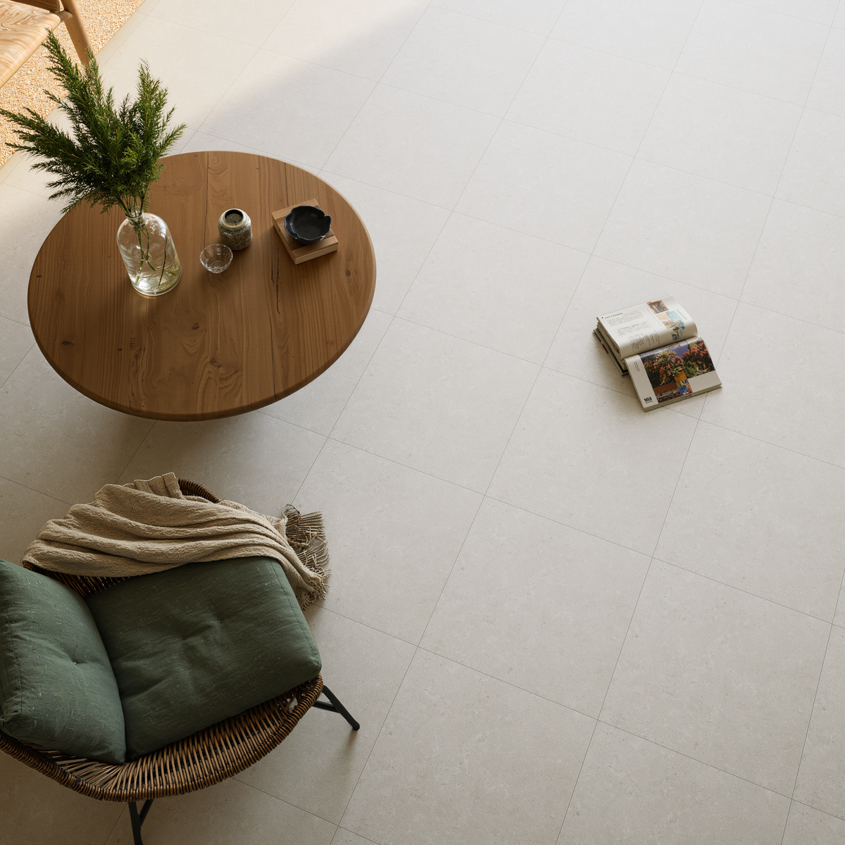 20 x 20 in Coliseo Pearl Matte Pressed Glazed Porcelain Tile
