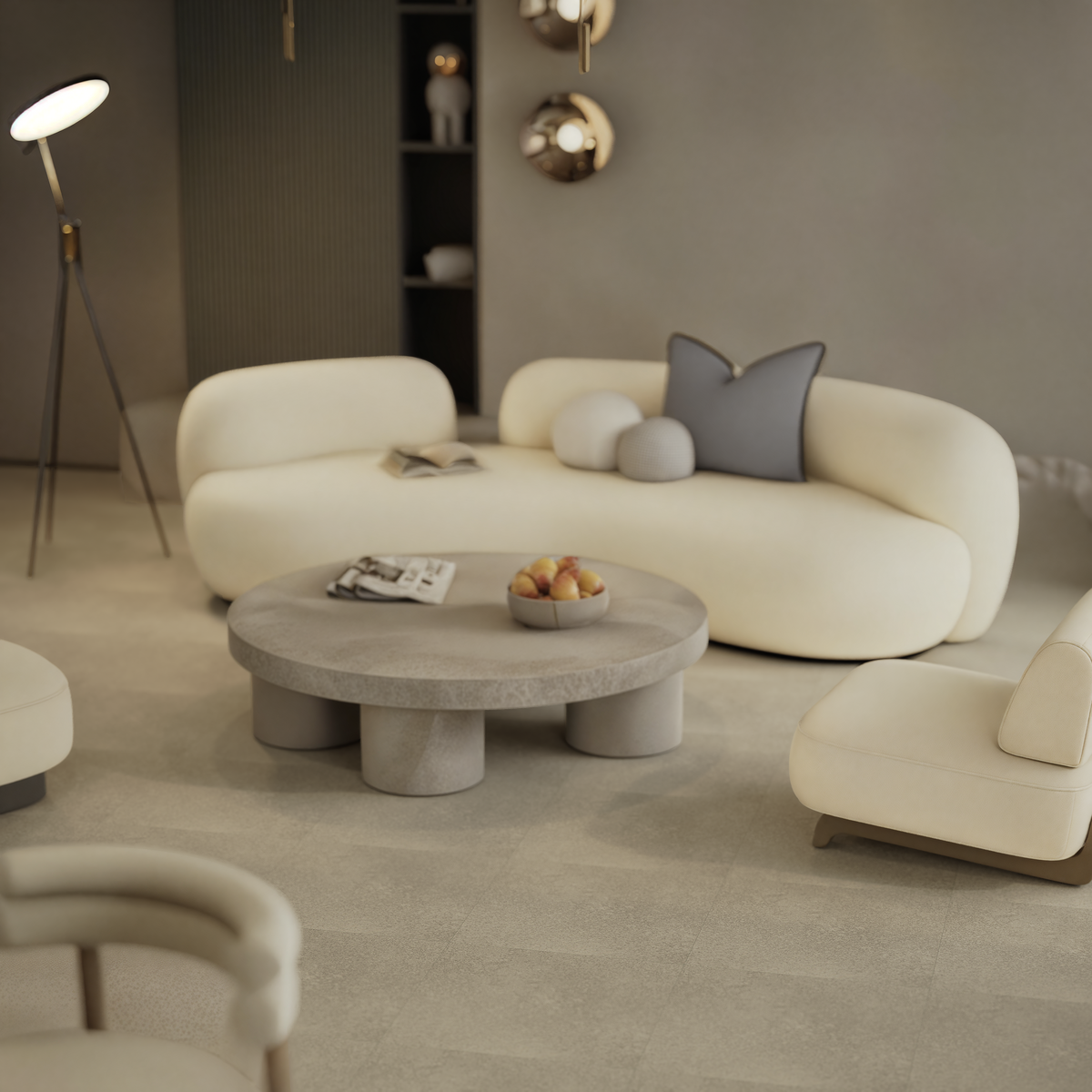 13 x 13 in Locale Forge Matte Pressed Glazed Porcelain Tile