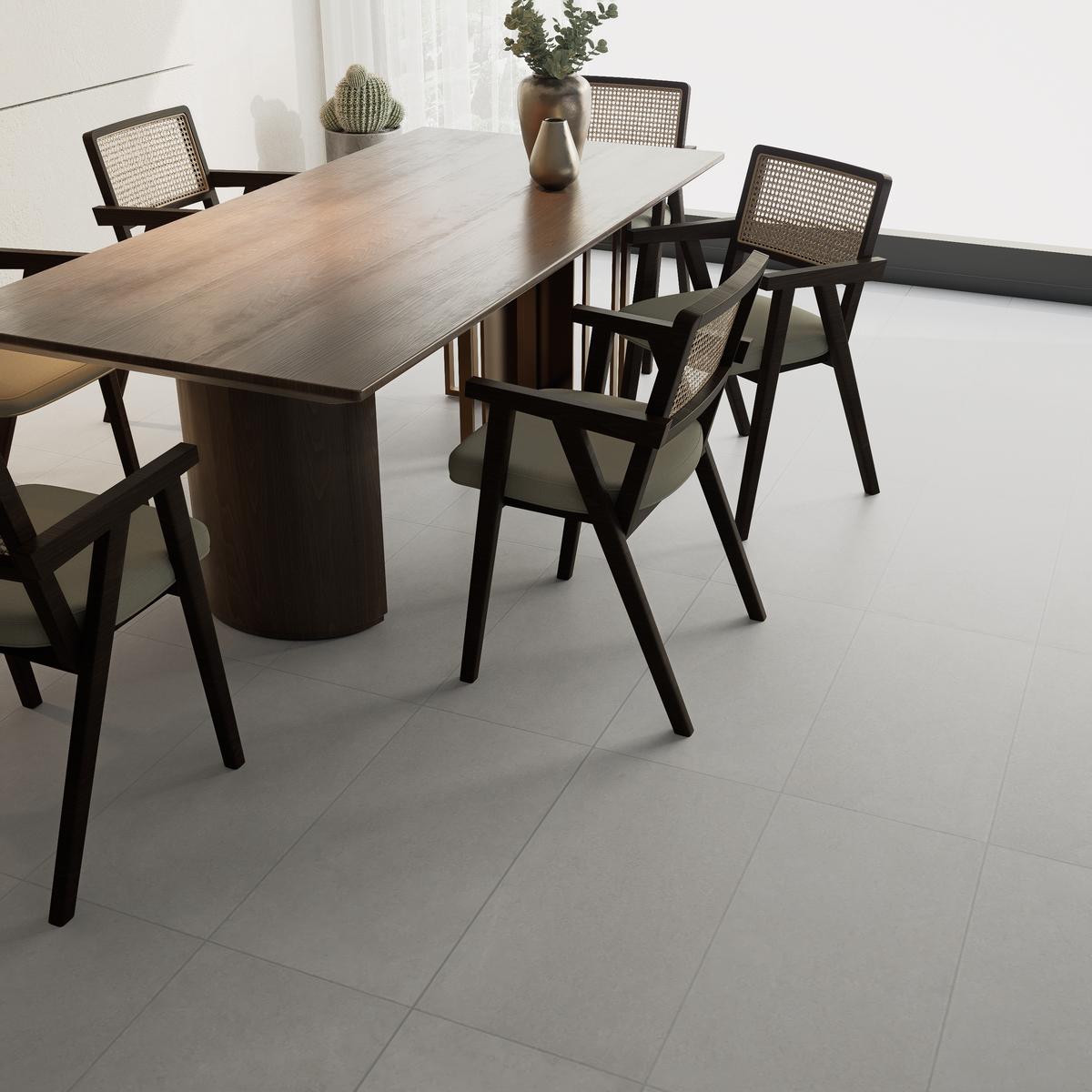 12 x 24 in Artifact Fog Matte Pressed Glazed Porcelain Tile