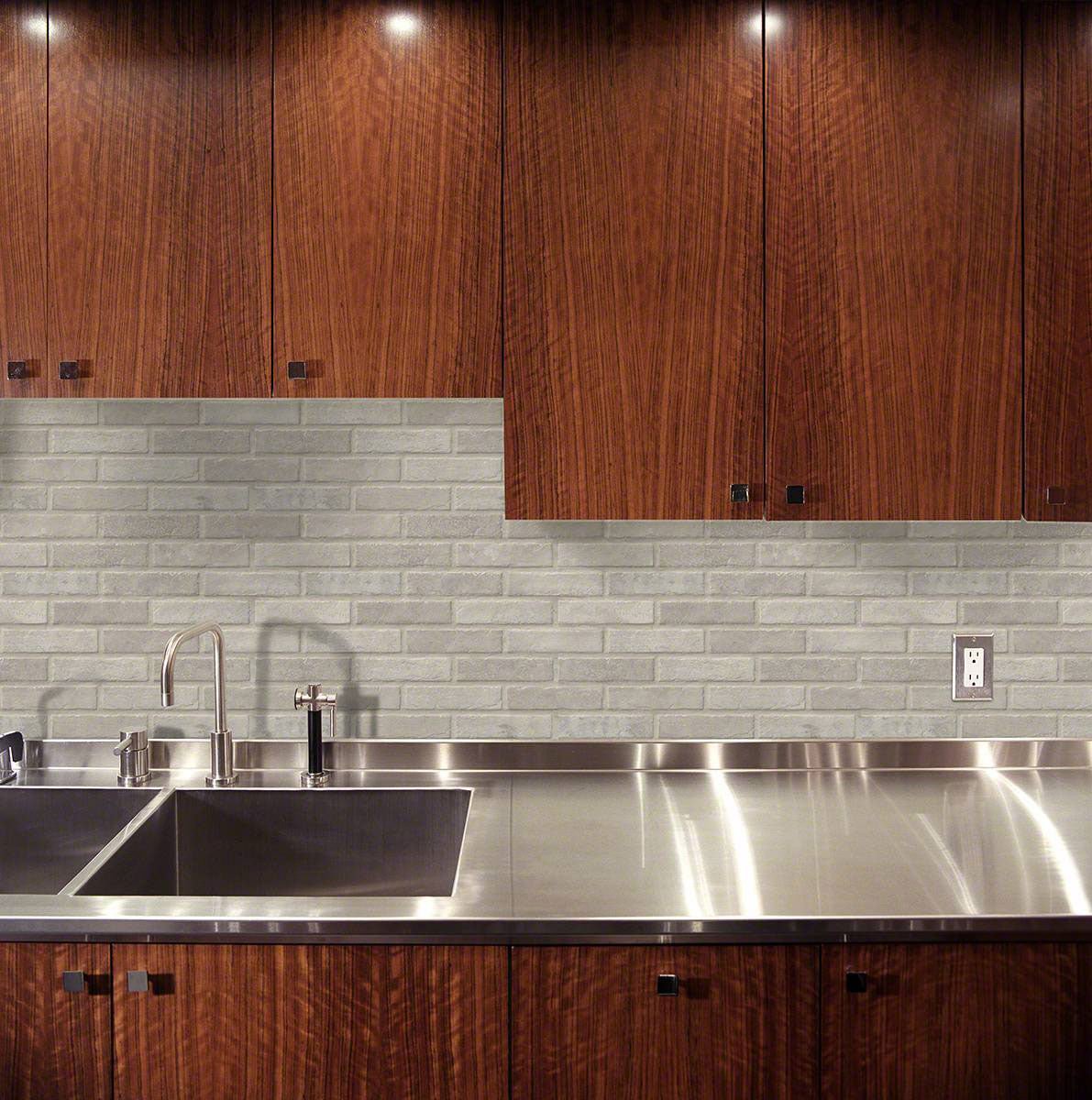 2" X 10" Brickstone Capella Ivory Glazed Matte Porcelain Tile (5.15SQ FT/CTN) - BUILDMYPLACE