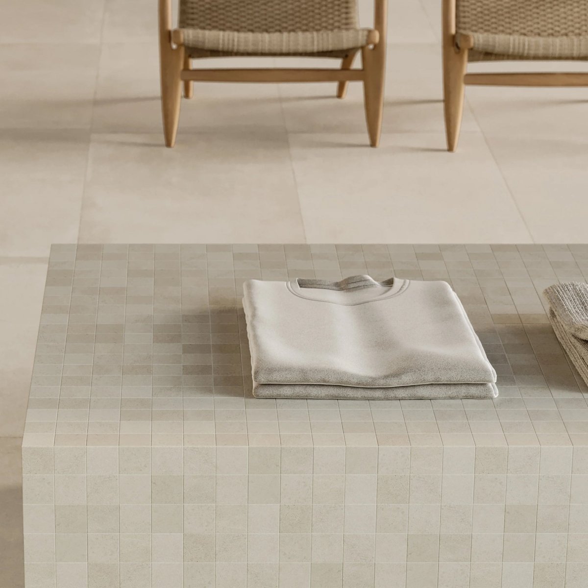 2 X 2 In Industria Zinc Matte Color Body Porcelain Mosaic - BUILDMYPLACE