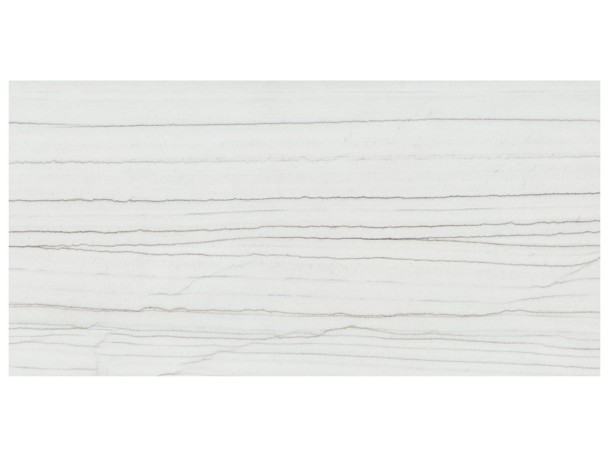 24 x 48 in Majesto Bianco Stratura Honed Rectified Colorsync Porcelain Tile