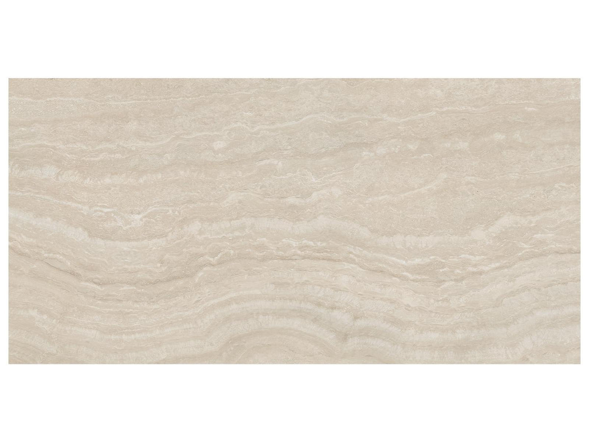 24 x 48 in Majesto Travertino Classico Organic Matte Rectified Colorsync Porcelain Tile - 15.39 sf per bpx - 8500-0533-0
