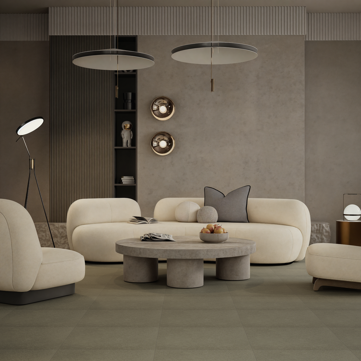 13 x 13 in Locale Carbon Matte Pressed Glazed Porcelain Tile