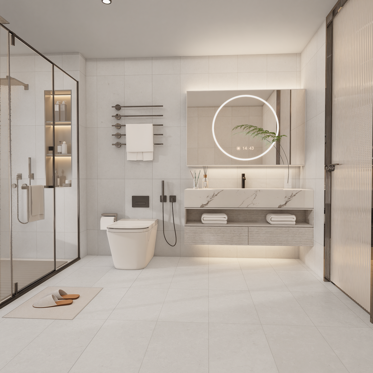 12 x 24 in Coliseo Pearl Matte Pressed Glazed Porcelain Tile