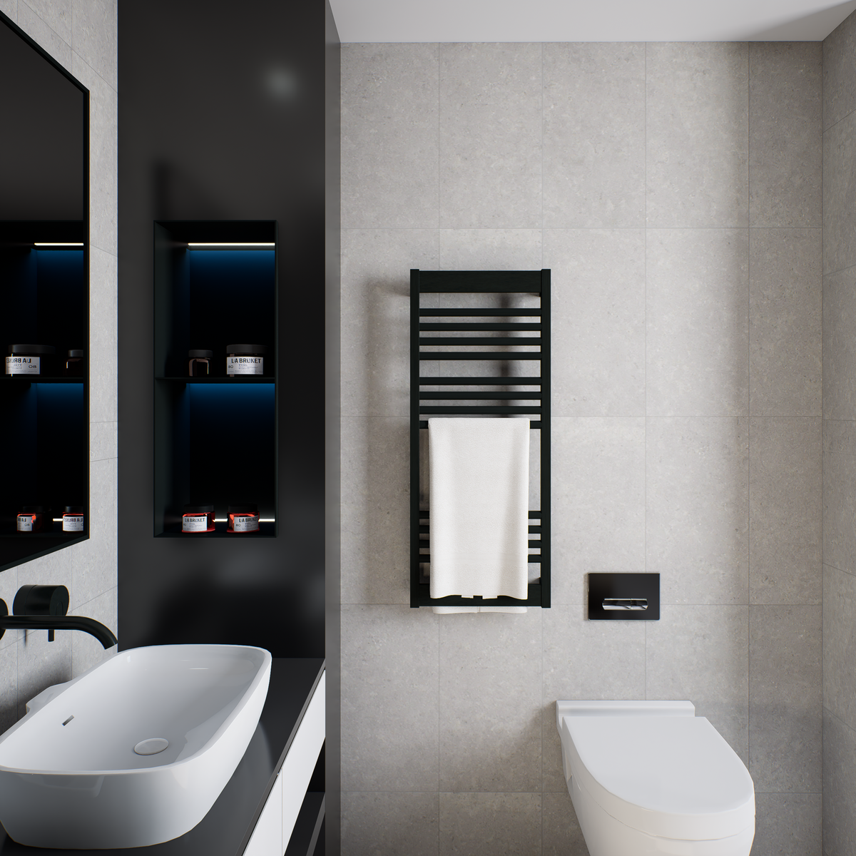 12 x 24 in Coliseo Graphite Matte Pressed Glazed Porcelain Tile