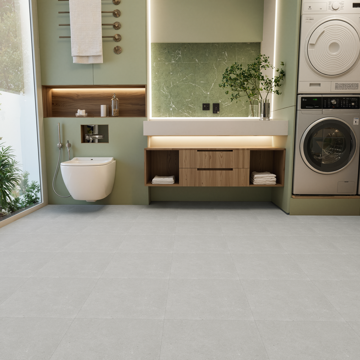 20 x 20 in Coliseo Graphite Matte Pressed Glazed Porcelain Tile