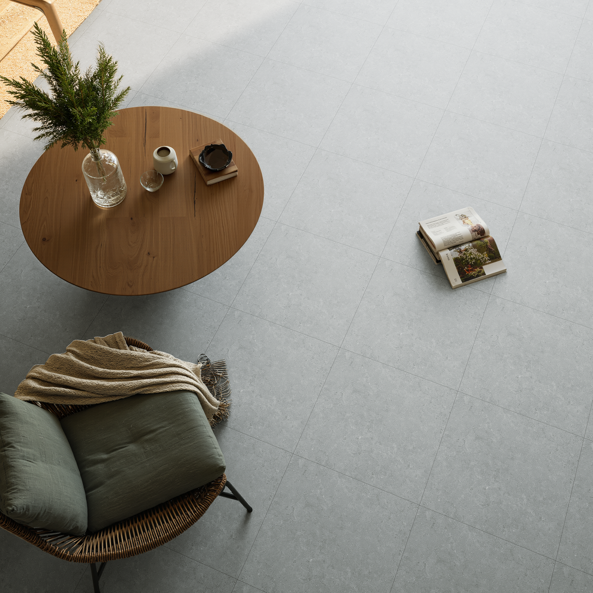20 x 20 in Coliseo Platinum Matte Pressed Glazed Porcelain Tile