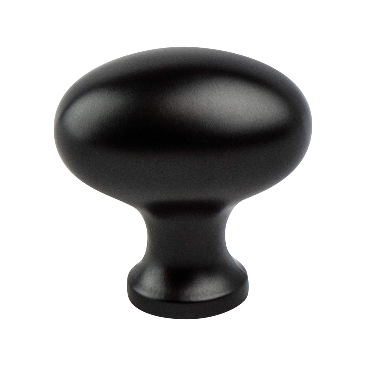 Valencia Matte Black Oval Knob