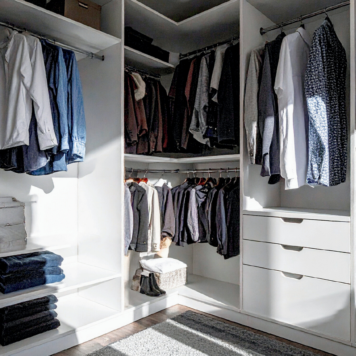 Premium White Closets - 36" Shelf (standard) - 36" Width x 01" Height x 14.5" Depth