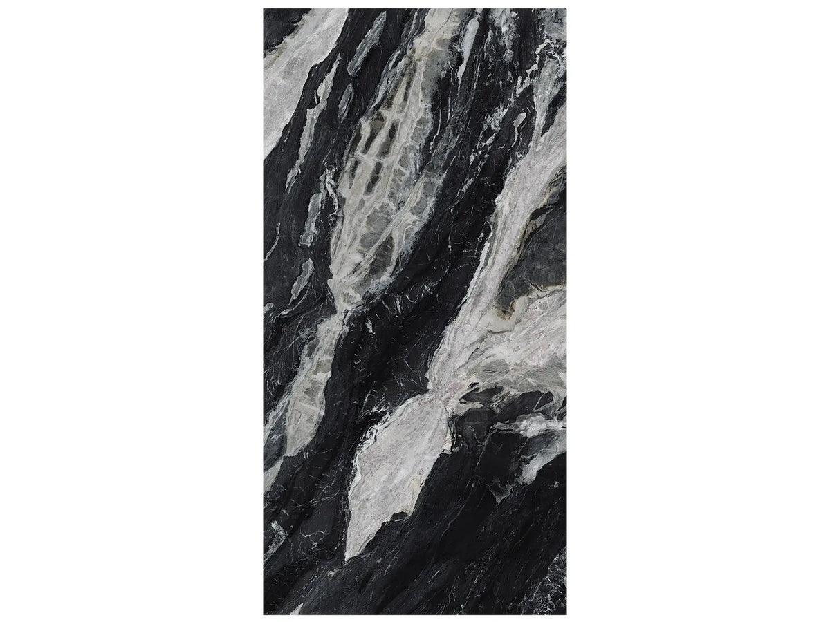 63 x 126 in Majesto Bianco Dior Block 38 Bookmatch Cut Honed Rectified Sintered Stone Porcelain Slab 6 mm (1/4 in)