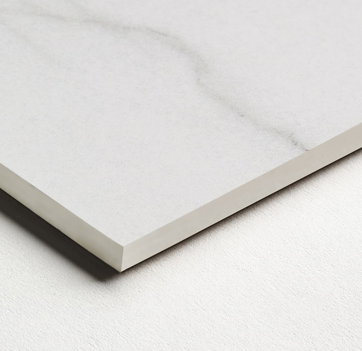 36 x 72 in Majesto Bianco Stratura Polished Rectified Colorsync Porcelain Tile surface