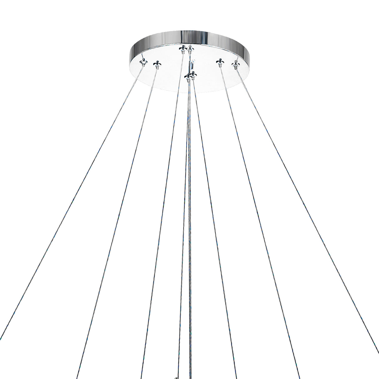Madeline Integrated LED 3 Ring 32in Chrome Chandelier