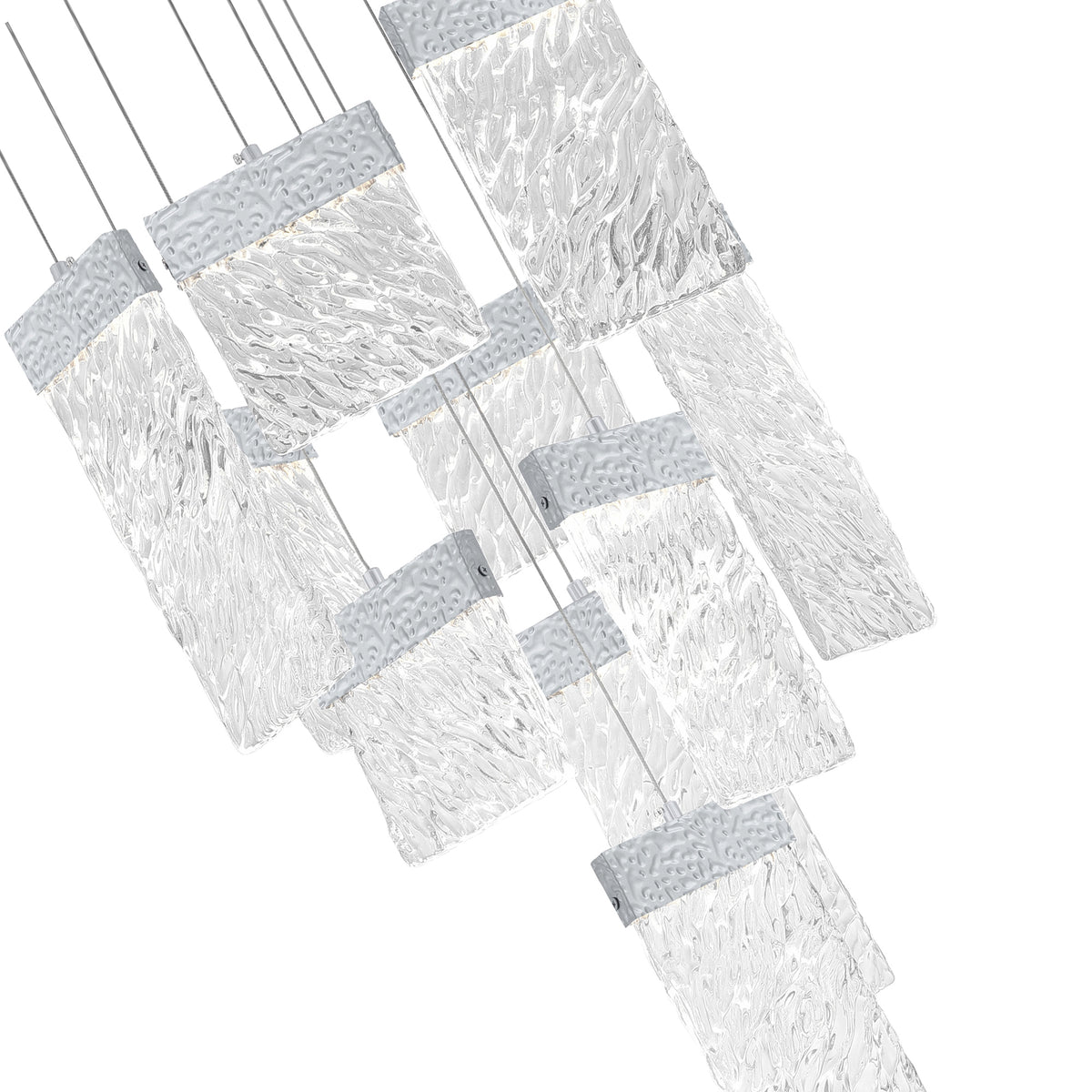 Carolina Integrated LED 20in Pewter Chandelier