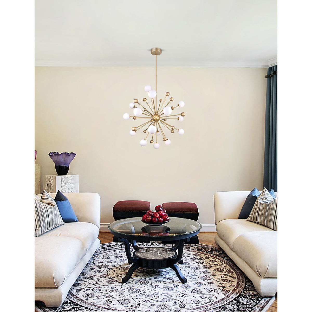 Element 17 Light 39in Sun Gold Chandelier