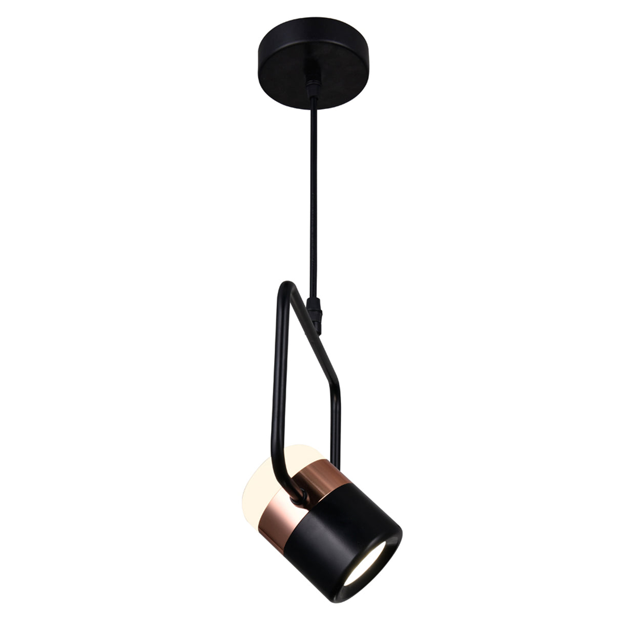 Moxie LED Down Mini Pendant Light With Black Finish