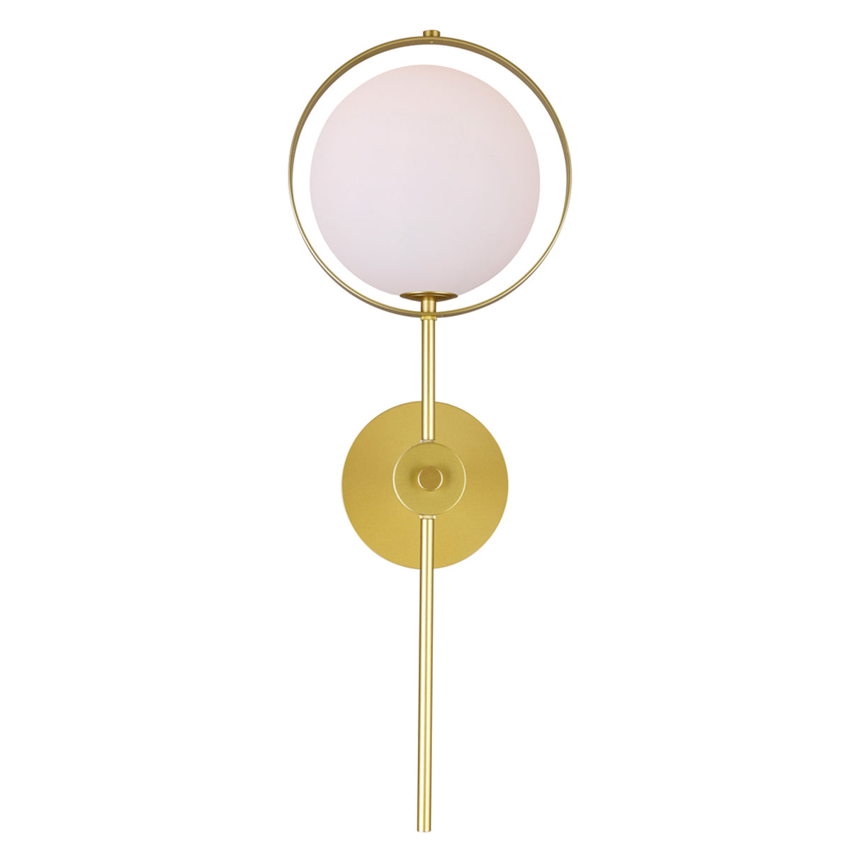 Da Vinci 1 Light 10in Brass Wall Light