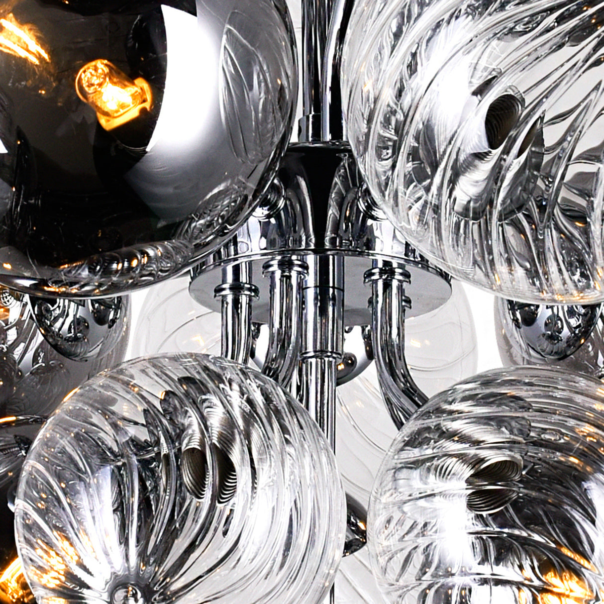 Pallocino 27 Light 36in Chrome Chandelier
