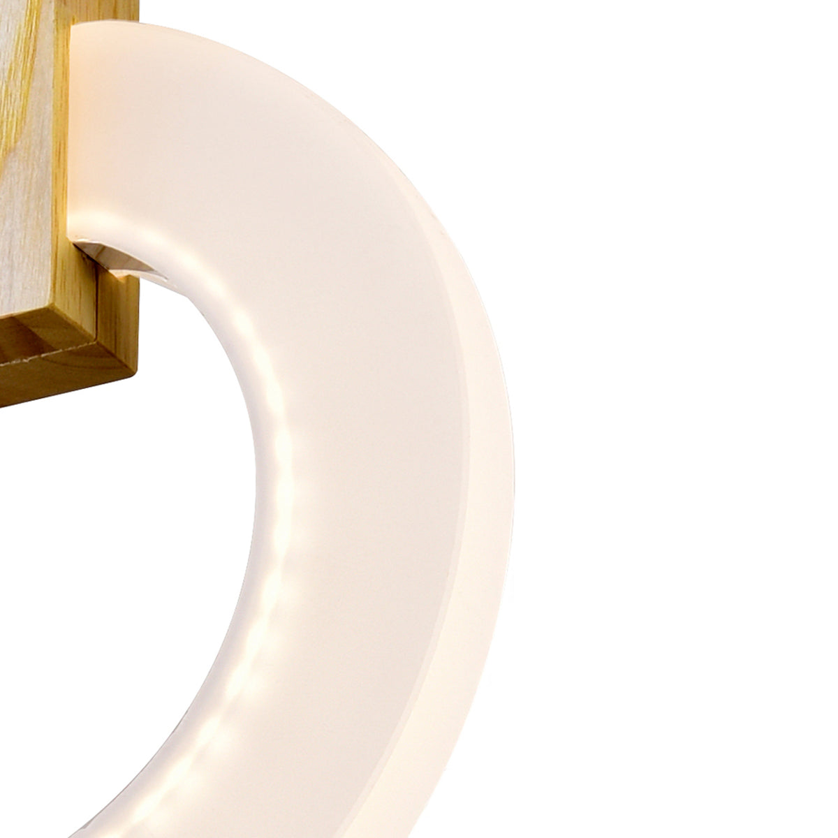Anello LED Mini Pendant With White Oak Finish