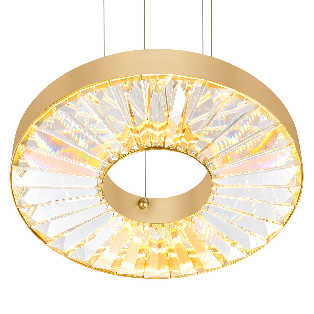 Bjoux LED Chandelier Light With Sun Gold Finish