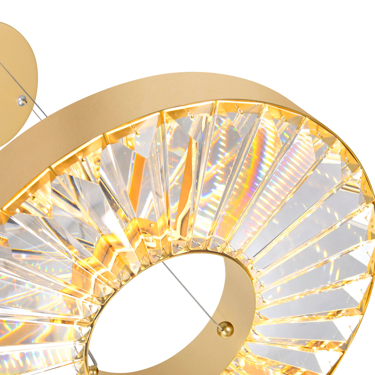 Bjoux LED Chandelier Light With Sun Gold Finish