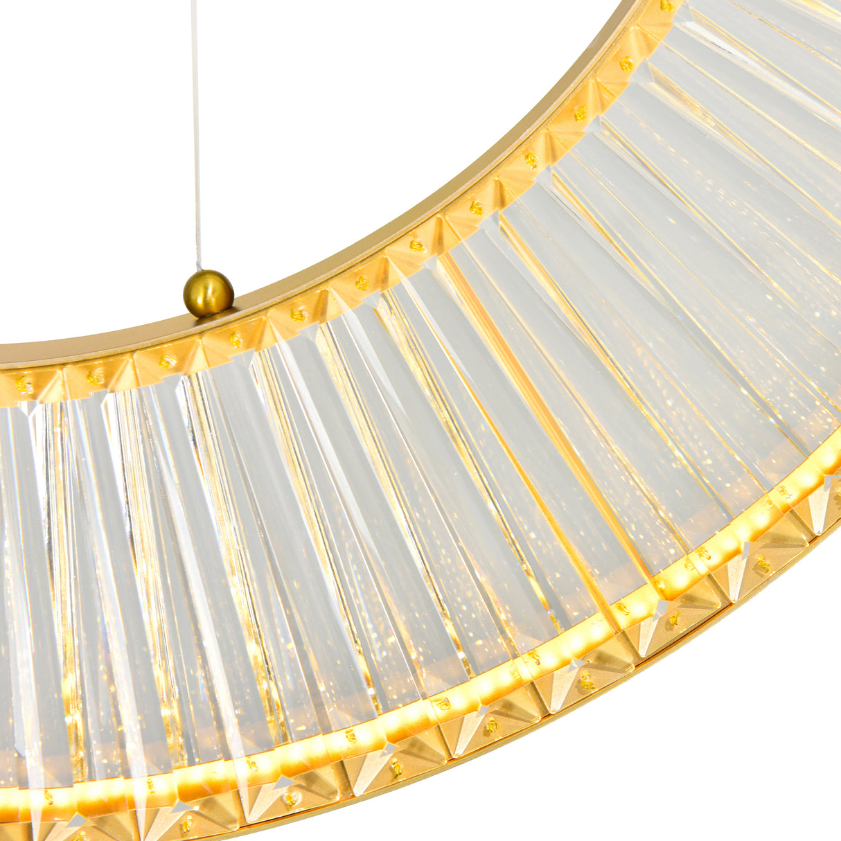 Bjoux Chandelier Light With Sun Gold Finish