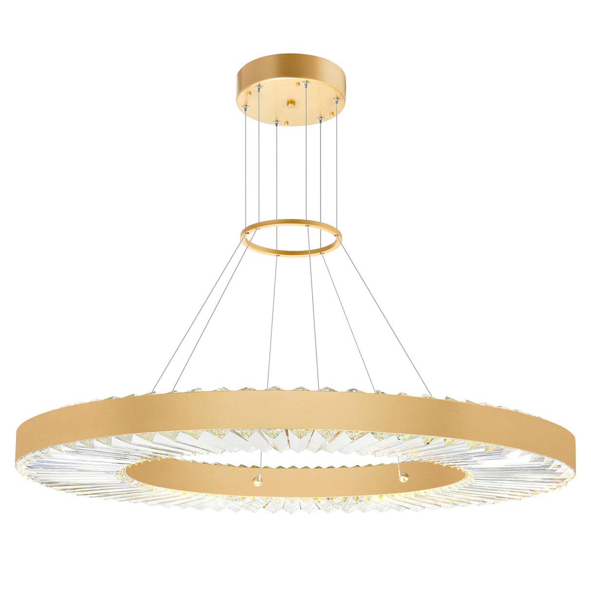Bjoux Chandelier Light With Sun Gold Finish