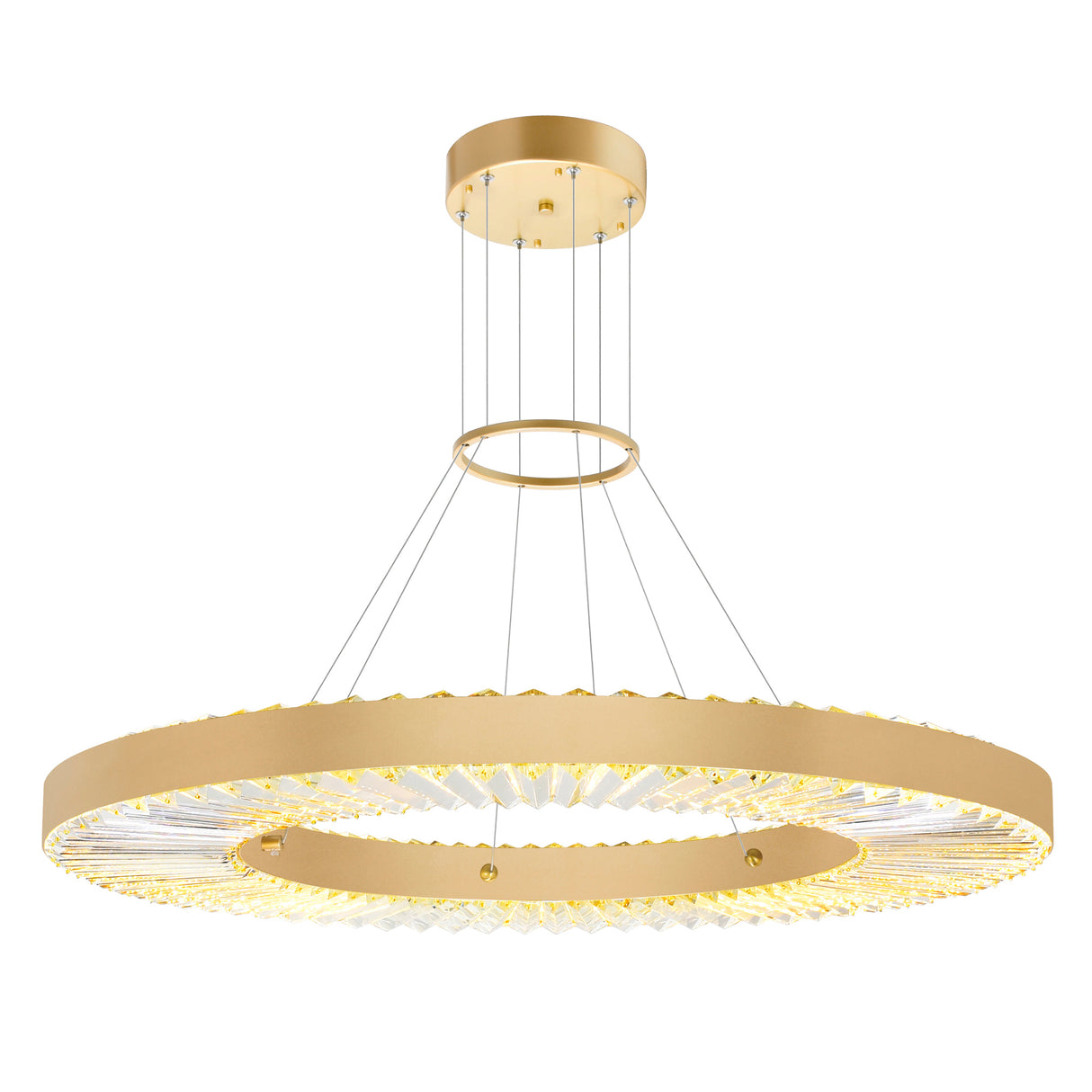 Bjoux Chandelier Light With Sun Gold Finish