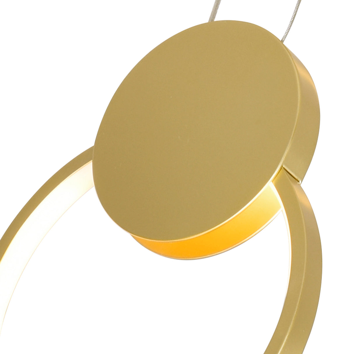 Pulley Integrated LED 10in Satin Gold Mini Pendant
