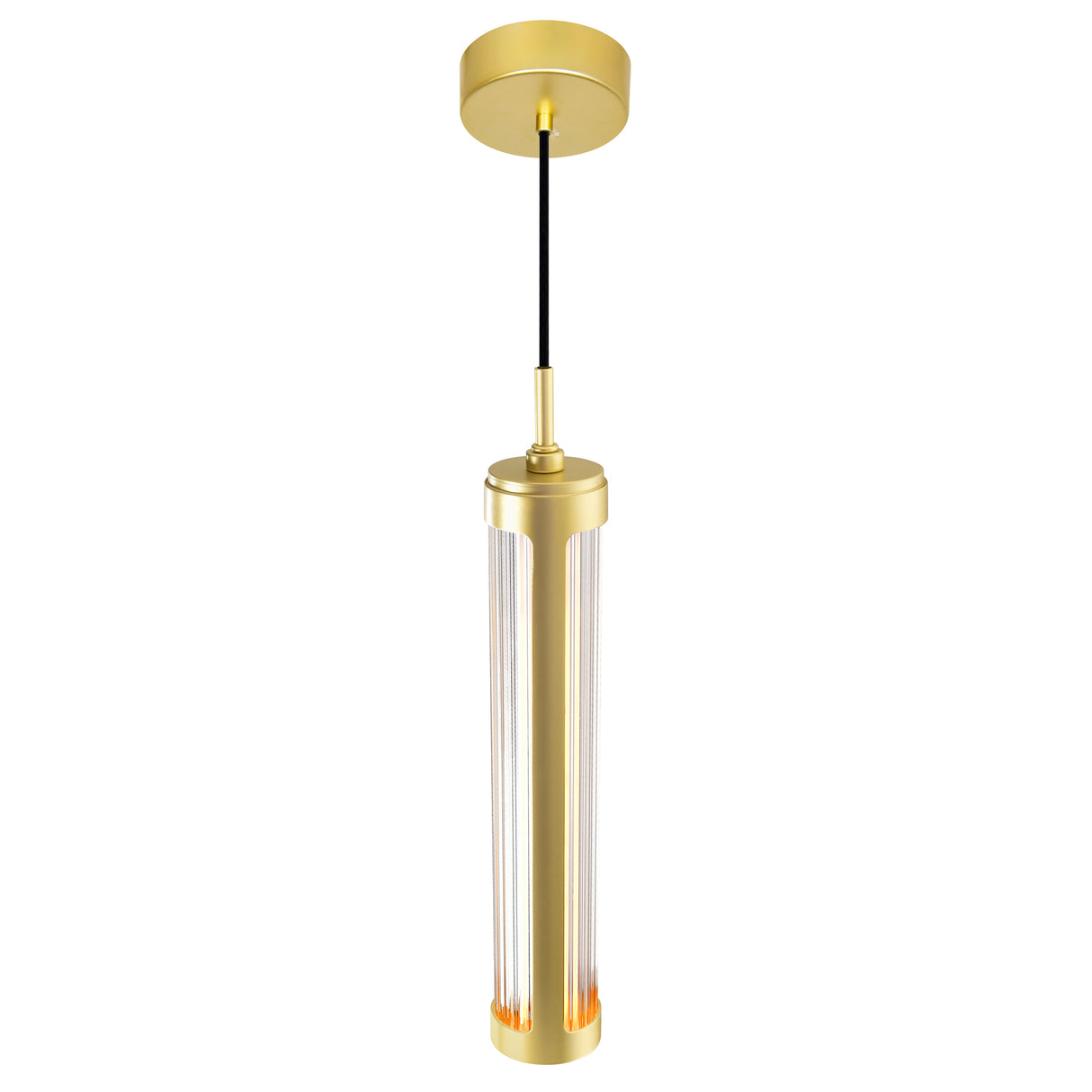 Neva Integrated LED 3in Satin Gold Pendant