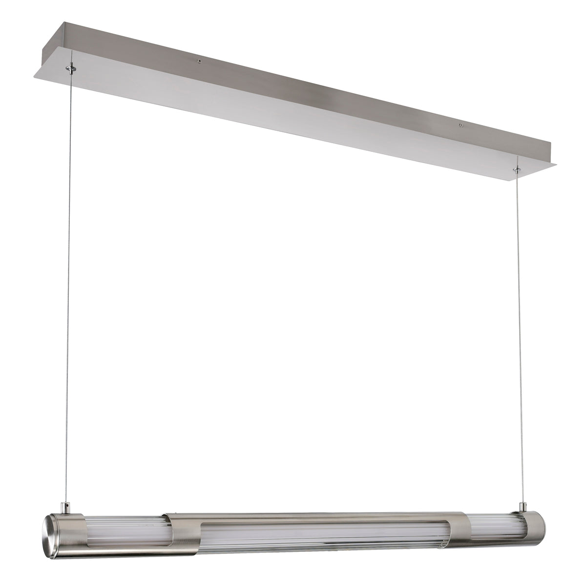 Neva Integrated LED 36in Satin Nickel Chandelier