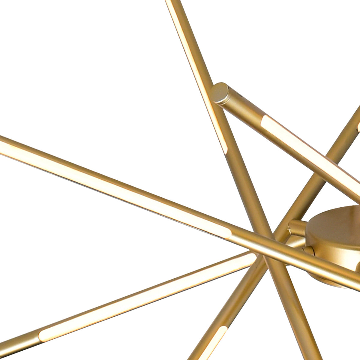 Oskil Integrated LED 31in Satin Gold Chandelier