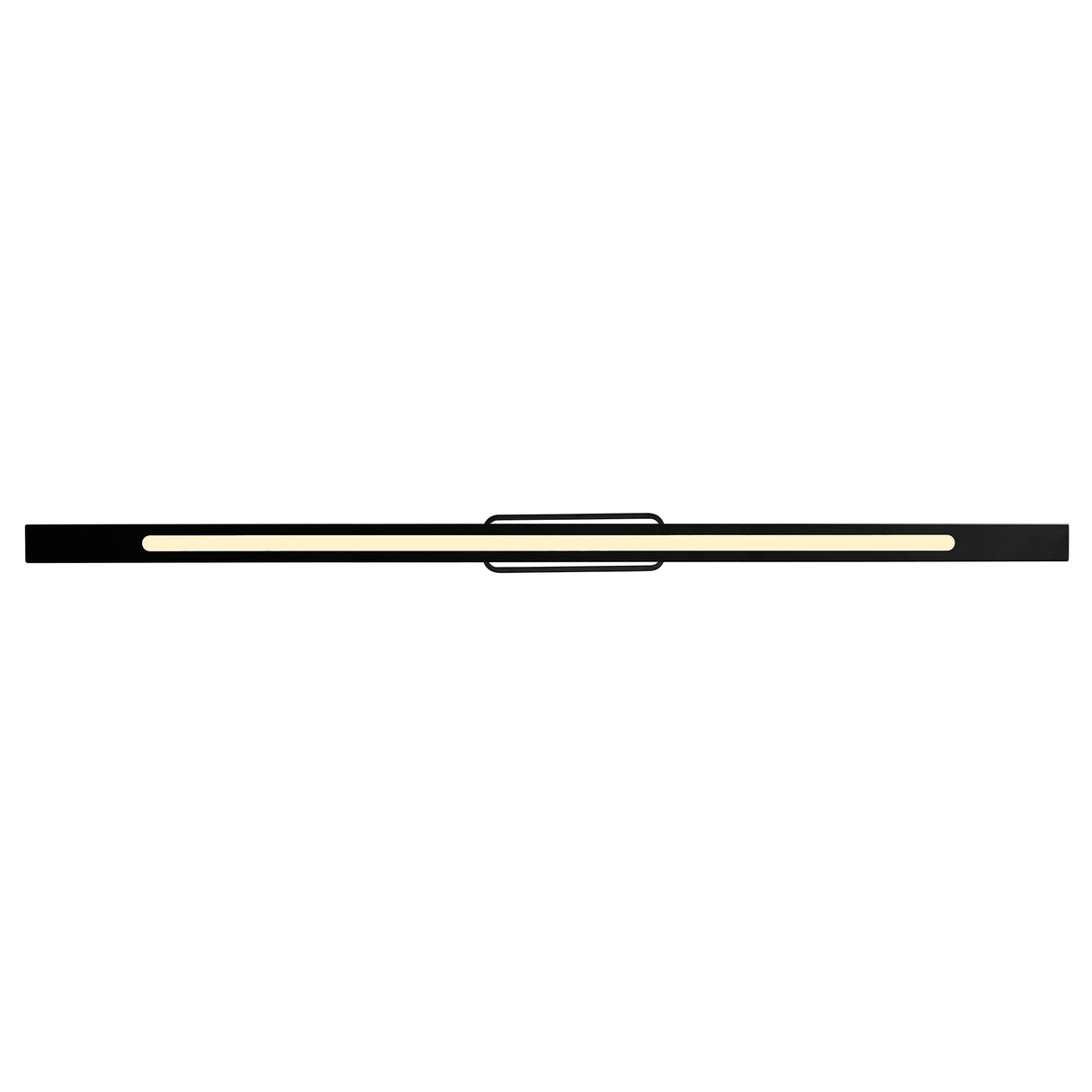 Himalayas Integrated LED 62in Black Chandelier with Handcrafted Glass