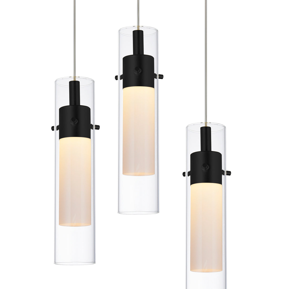 Olinda Integrated LED 33in Black Chandelier