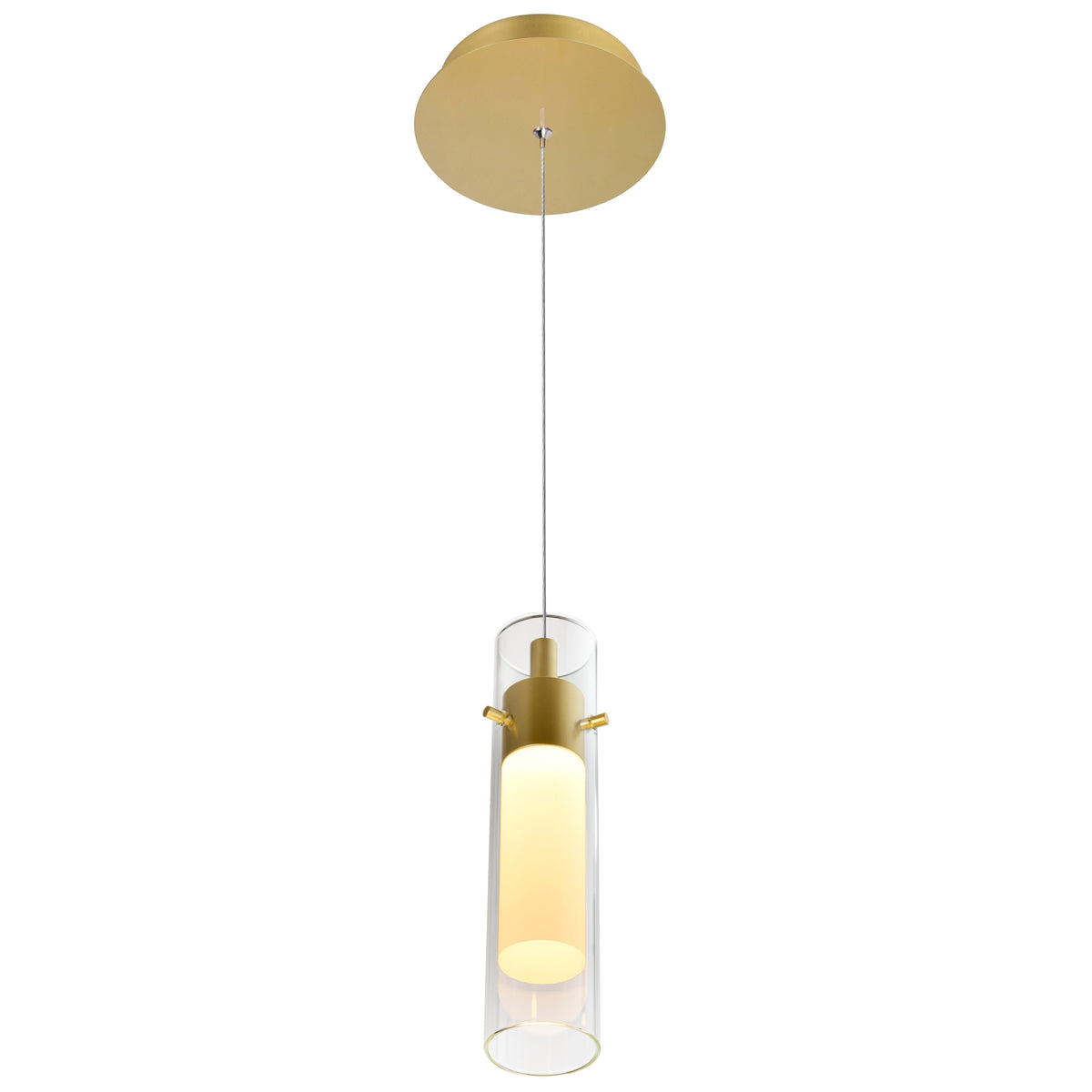 Olinda Integrated LED 5in Satin Gold Mini Pendant