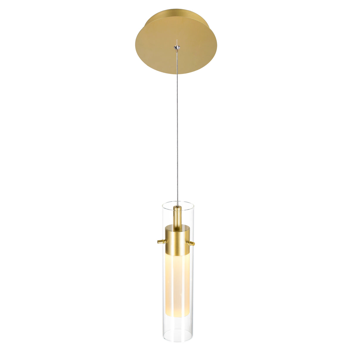 Olinda Integrated LED 5in Satin Gold Mini Pendant