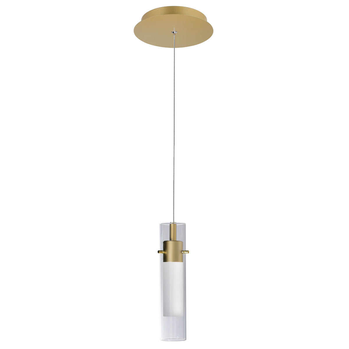 Olinda Integrated LED 5in Satin Gold Mini Pendant