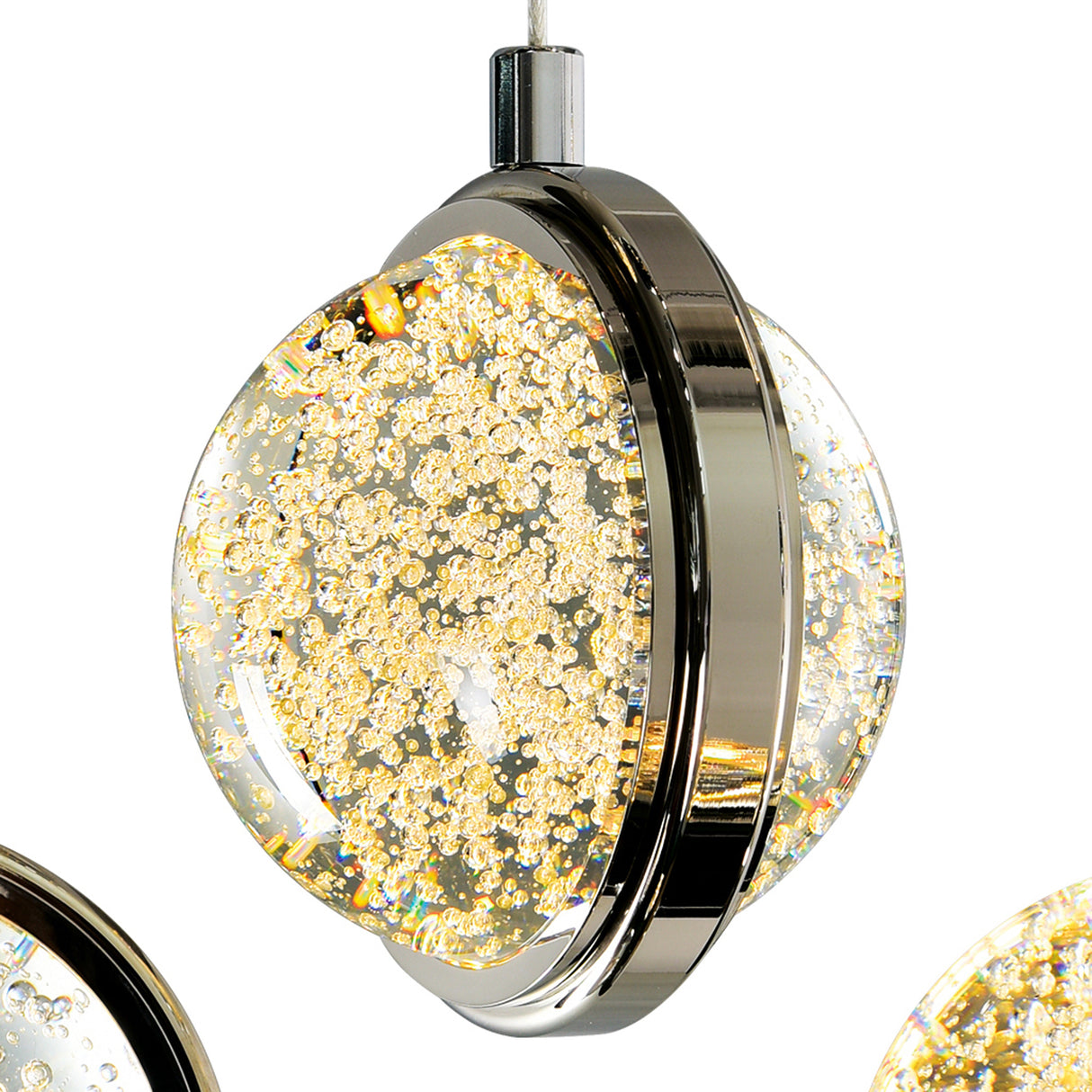 Salvador Integrated LED 4in Polished Nickel Pendant