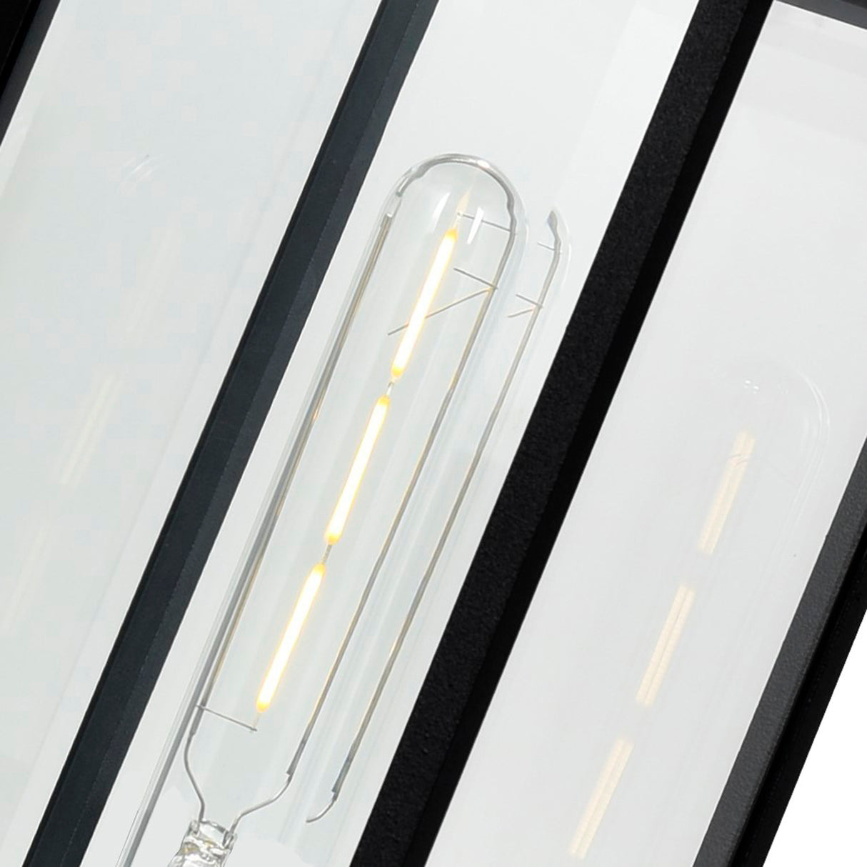 Windsor 1 Light Black Outdoor Lantern Head