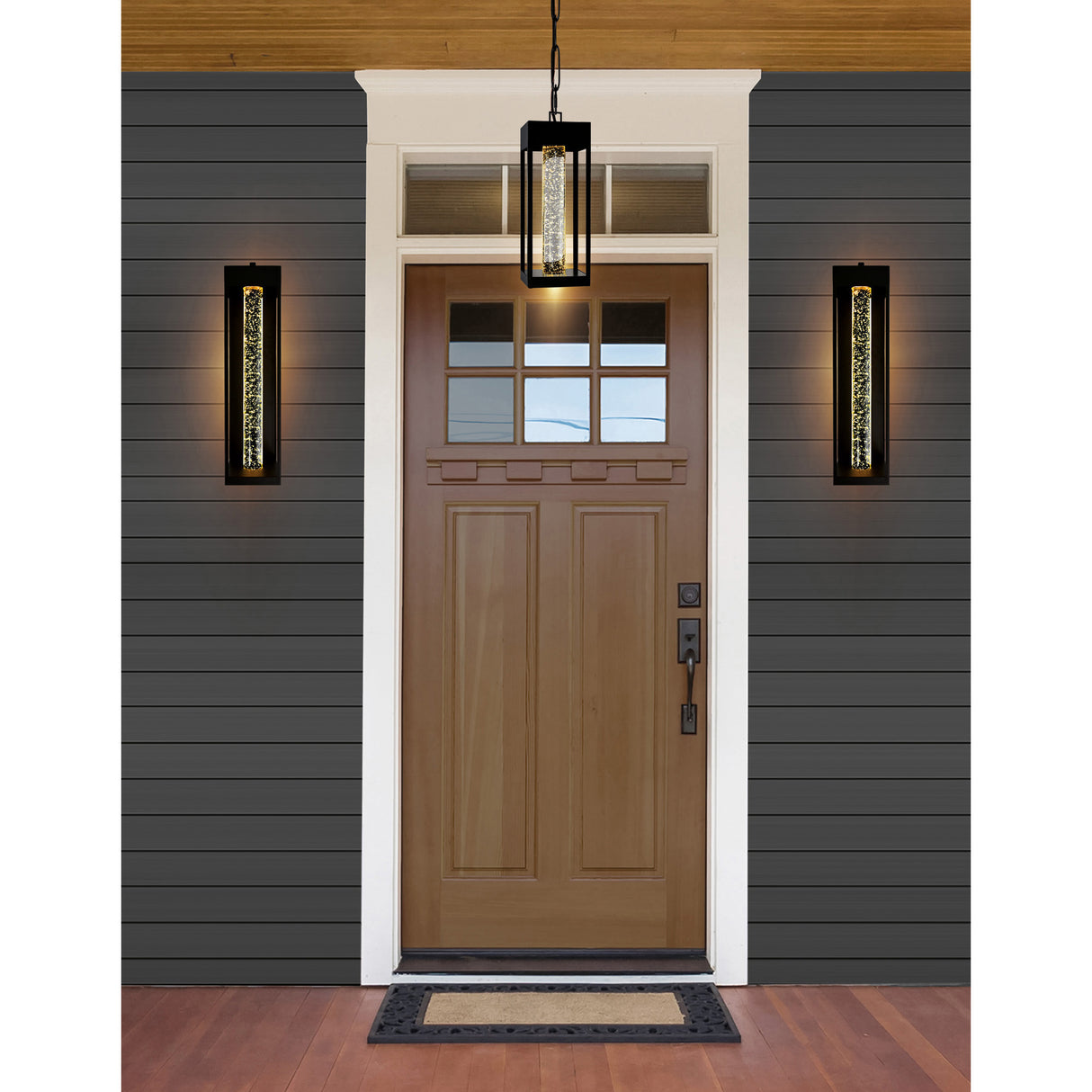 Rochester Integrated LED 27in Black Outdoor Wall Light