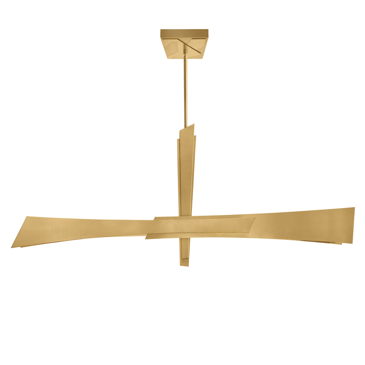 Solara Integrated LED 50in Brass Chandelier