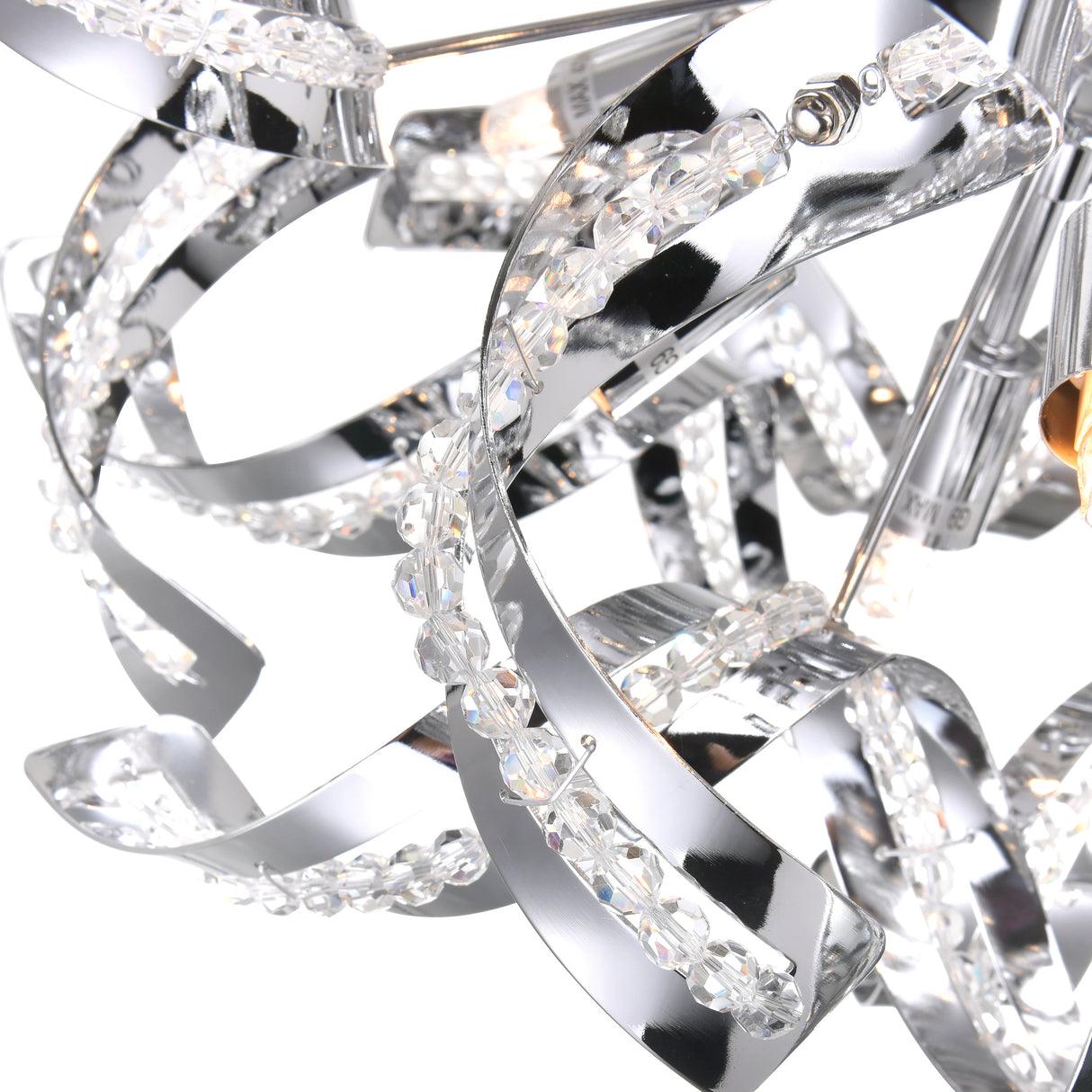 Swivel 18 Light 29in Chrome Chandelier