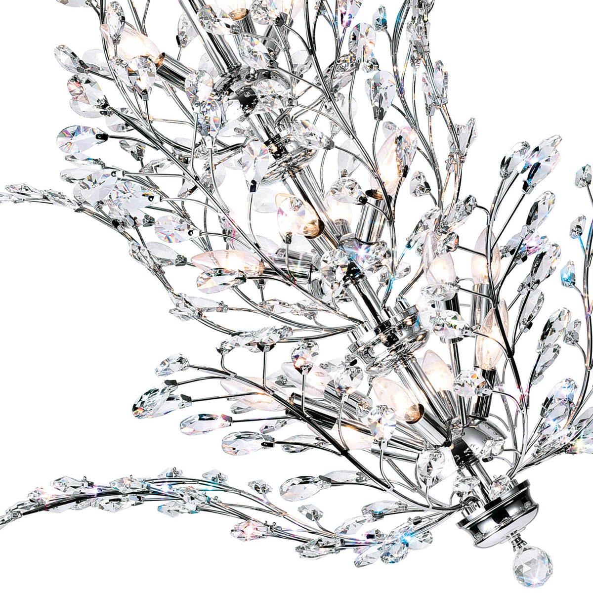 Ivy 18 Light 40in Chrome Chandelier