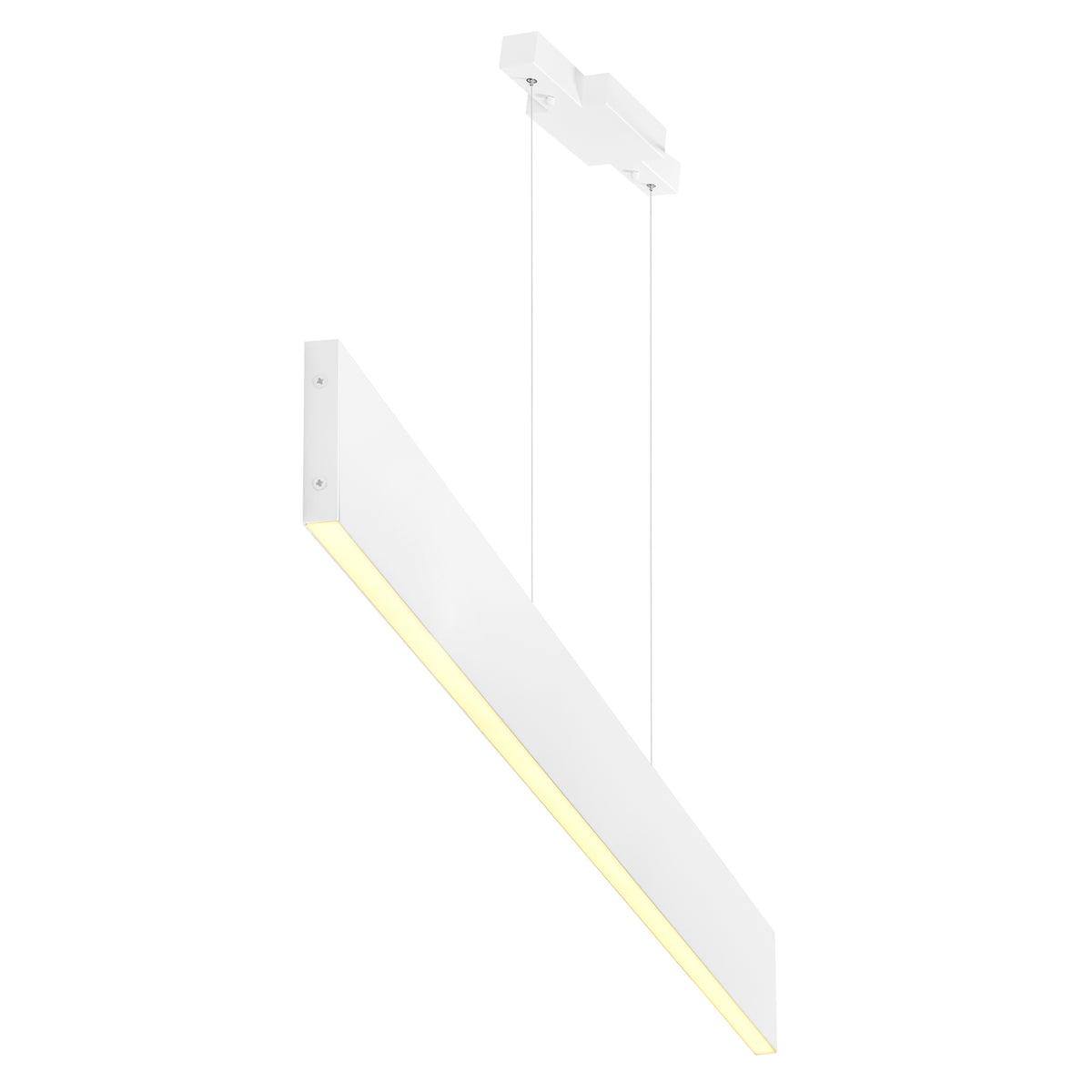 Krista Integrated LED 47in Satin White Chandelier