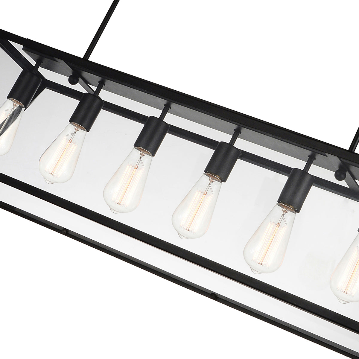 Alyson 6 Light Black Chandelier