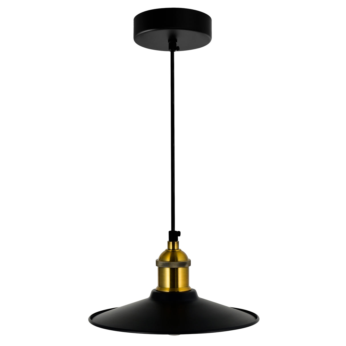 Brave 1 Light 9in Black Mini Pendant