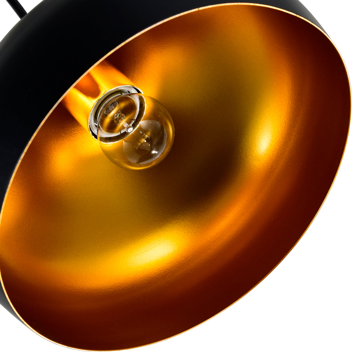 Dynamic 1 Light 9in Black Down Pendant