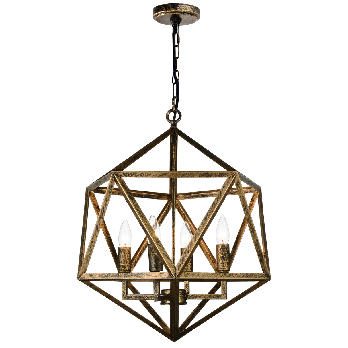Amazon 4 Light Antique Forged Copper Pendant